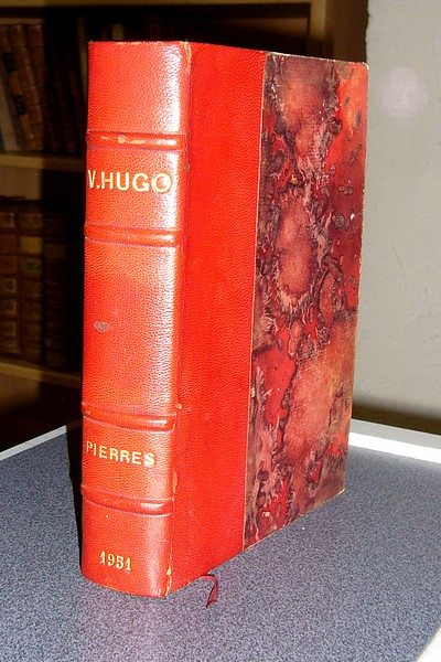 livre ancien - Pierres (Vers et Prose) - Hugo Victor