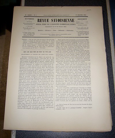 Revue Savoisienne, 1861, 2ème année