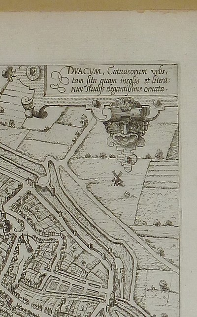 Dovay. Duacum, Catuacorum urbs, tam situ, quam incolis, et literarum studiis elegantissime ornata (1582, plan de la ville de Douai)