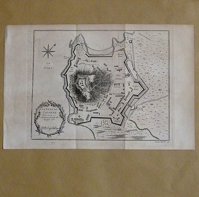 La ville de Cayenne, pour servir à l'histoire générale des voyages 1753 - Bellin, Jacques-Nicolas