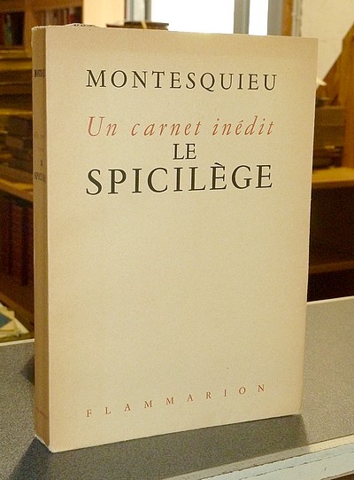 Un Carnet inédit « Le Sacrilège » - Montesquieu