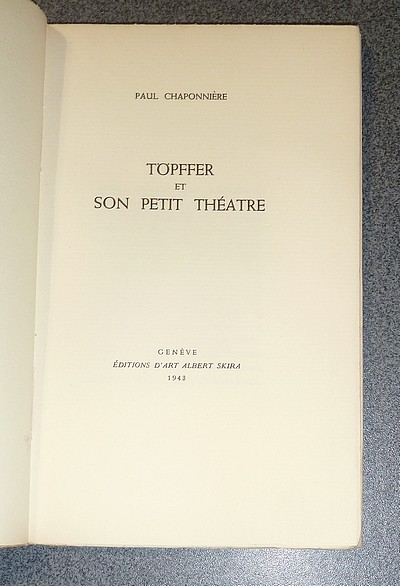 Topffer et son petit Théâtre