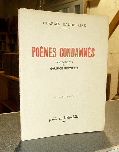 livre ancien - Poèmes condamnés - Baudelaire, Charles