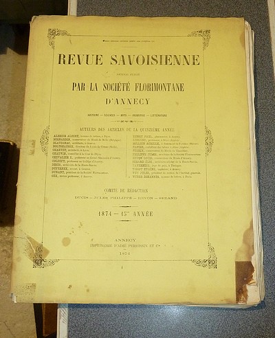 Revue Savoisienne, 1874, 15e année - Revue Savoisienne