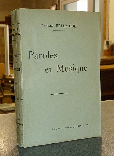 livre ancien - Paroles et musique - Bellaigue, Camille