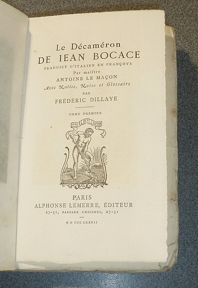 Le Décaméron de Jean Bocace (5 volumes)