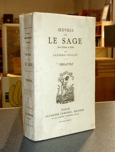 livre ancien - Théâtre - Le Point d'honneur - Crispin, rival de son maître - La tontine - Turcaret - Le Sage (Lesage)