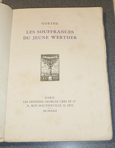 Les souffrances du jeune Werther