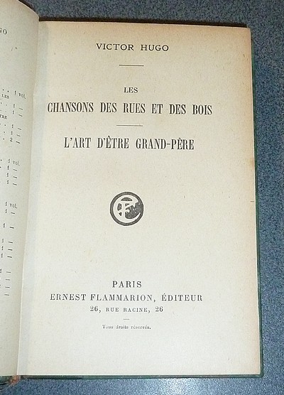 Les chansons des rues et des bois - L'art d'être Gand-père