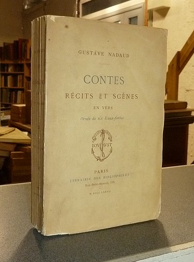 livre ancien - Contes et récits en vers - Nadaud, Gustave