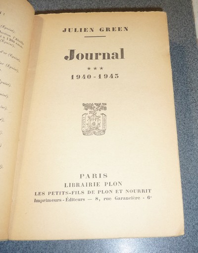 Journal *** 1940-1943