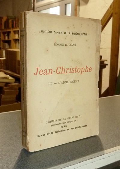 livre ancien - Jean-Christophe. III - L'adolescent - Rolland, Romain