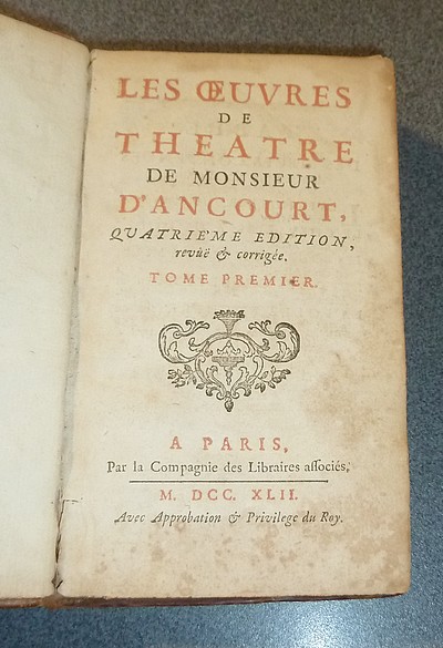 Les oeuvres de théâtre de Monsieur d'Ancourt (8 volumes)