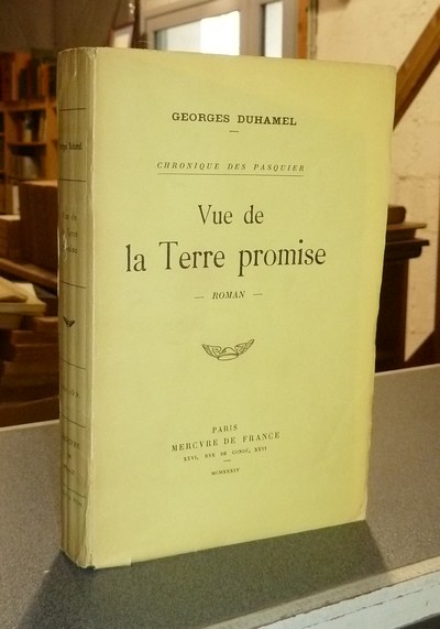livre ancien - Vue de la Terre promise - Duhamel, Georges