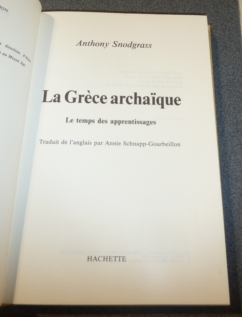La Grèce archaïque. Le temps des apprentissages