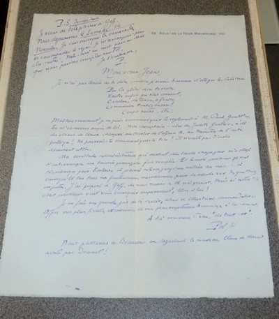 Lettre autographe signée de Pol Neveux à Jean Ajalbert - Neveux, Pol