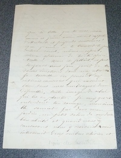 Lettre autographe signée par Charles de Lacretelle et datée du 15 septembre 1846 - Lacretelle, Charles de (Jean-Charles-Dominique de Lacretelle, dit Lacretelle le jeune)