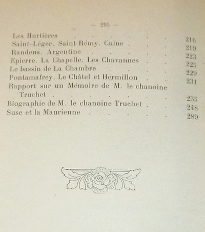 Société d'Histoire et d'Archéologie de Maurienne - Tome IV, Deuxième Série, Deuxième parties, 1908