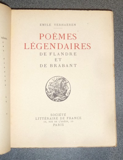 Poèmes légendaires. de Flandre et Brabant