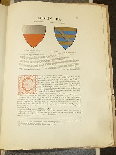 livre ancien - Armorial et Nobiliaire de l'Ancien Duché de Savoie (Tome III - livraison 19) - Foras, Le Cte E. Amédée de