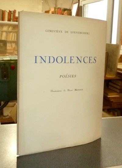 livre ancien - Indolences, poésies - Louvencourt, Geneviève de