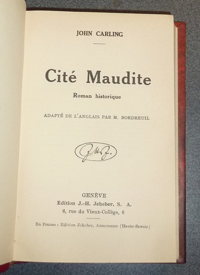 Cité maudite (Roman historique)