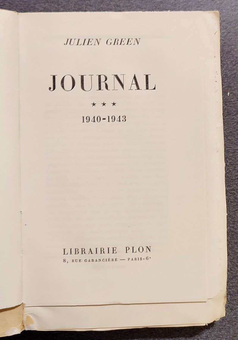 Journal *** 1940 - 1943