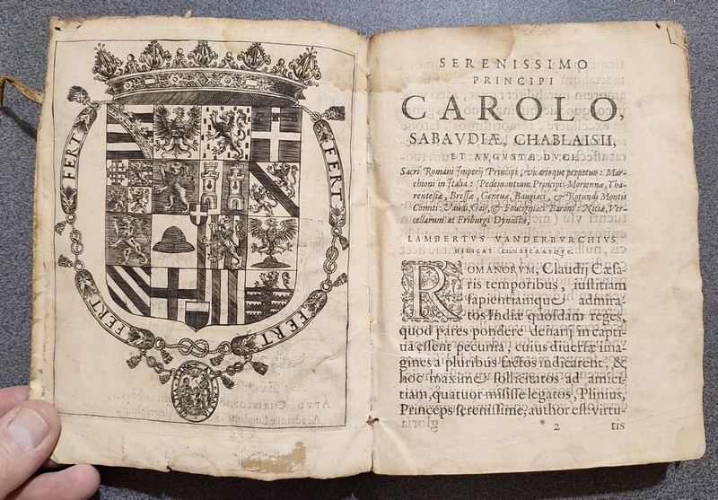 livre ancien - Sabaudorum ducum principumq Historiae gentilitiae libri duo (1599) - Vander-Burchio Lamberto (Lambert Van Der Burch)