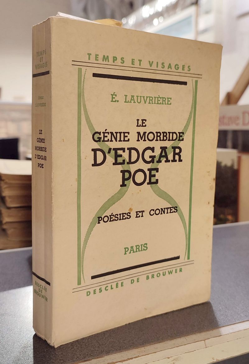 livre ancien - Le génie morbide d'Edgar Poe. Poésie et contes - Lauvrière, Émile