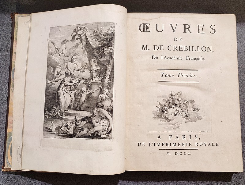 Oeuvres de M. de Crébillon (2 volumes) - Crébillon de l'Académie Françoise