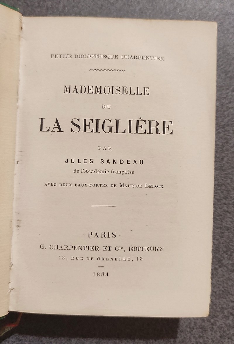 Mademoiselle de La Seiglière