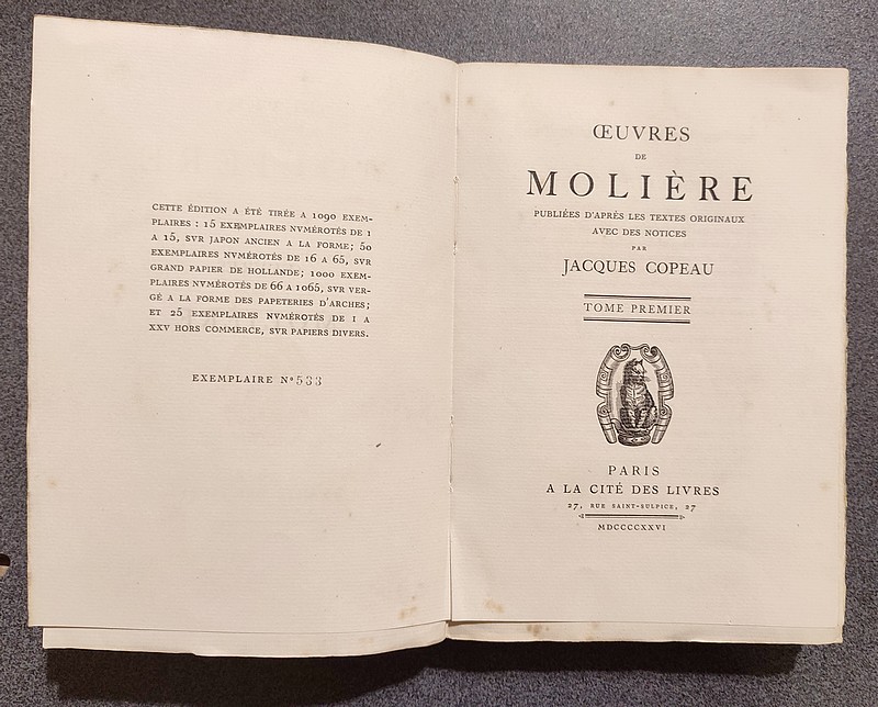 Oeuvres de Molière (10 volumes)