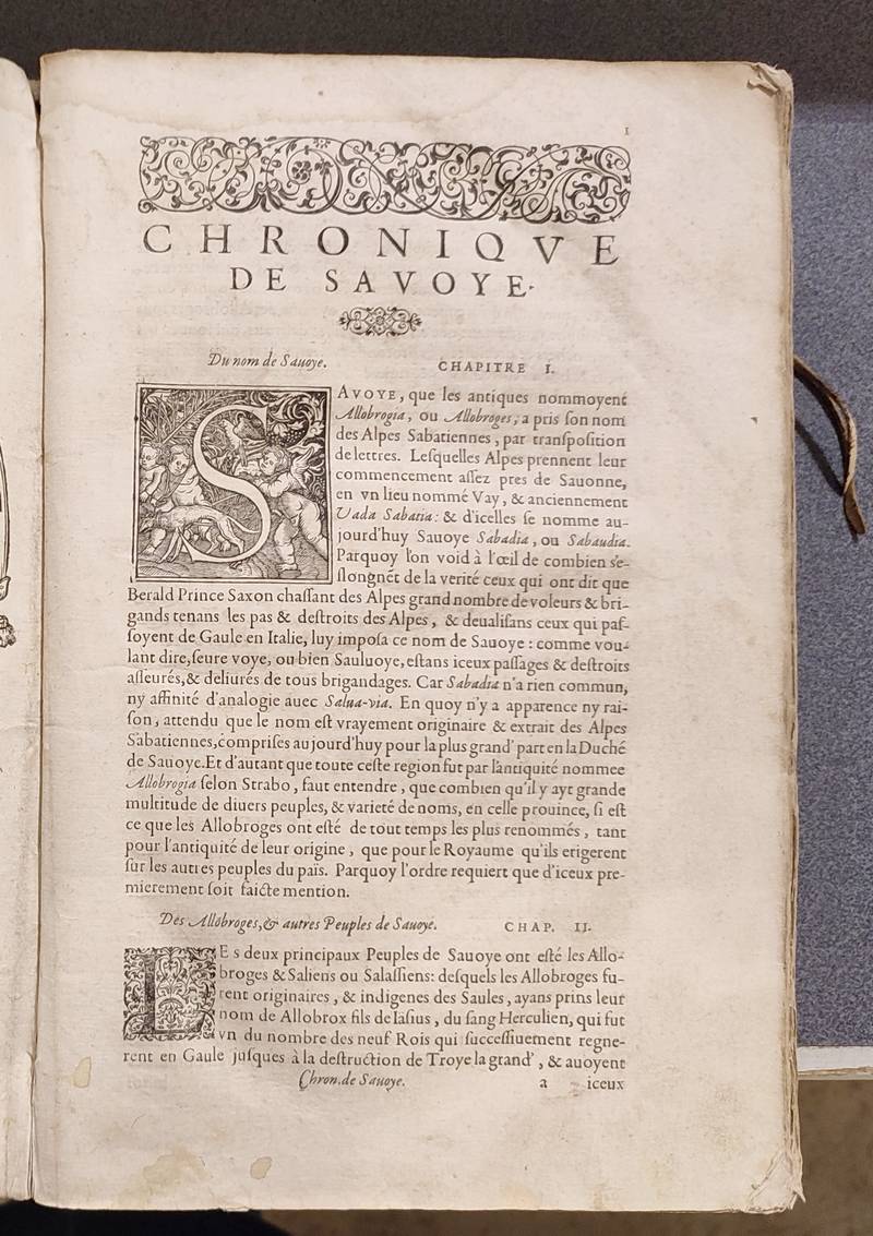 Chronique de Savoye, extraicte pour la pluspart de l'histoire de M. Guillaume Paradin. Troisième édition, enrichie & augmentée en divers endroits et continuée jusque à la Paix de l'an 1601