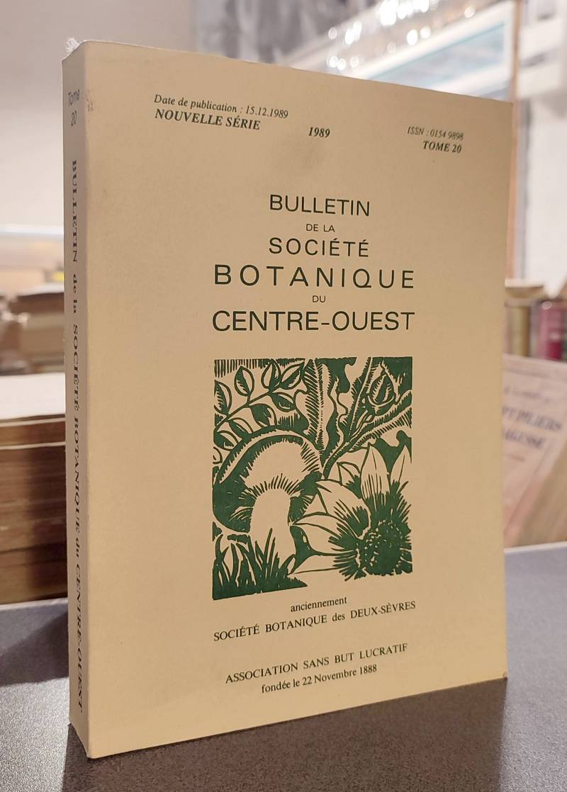 livre ancien - Bulletin de la société botanique du Centre-ouest, Tome 20 - 1989 - Collectif