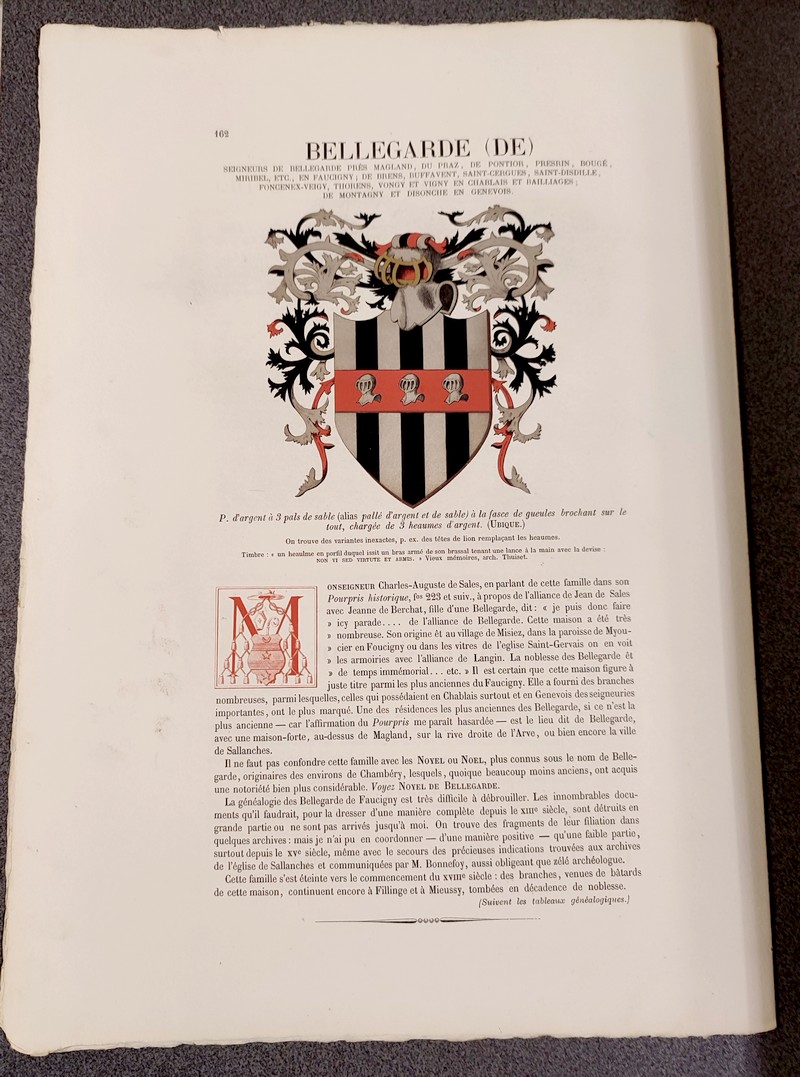 Armorial et Nobiliaire de l'Ancien Duché de Savoie (Tome I - livraison 10) - Foras, Le Cte E. Amédée de