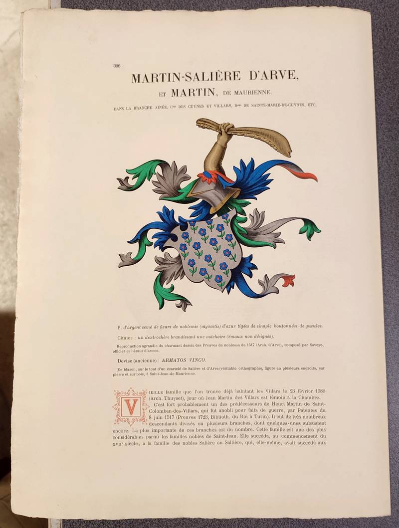 Armorial et Nobiliaire de l'Ancien Duché de Savoie (Tome III - livraison 25) - Foras, Le Cte E. Amédée de