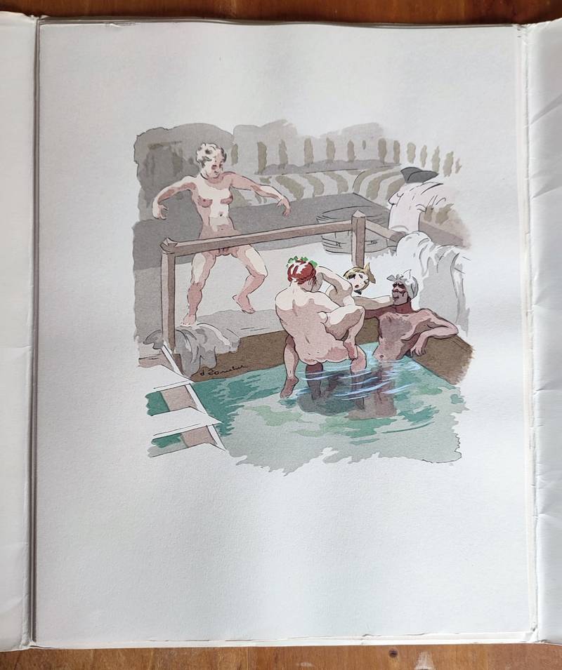 livre ancien - Mémoires de Casanova (12 volumes avec une aquarelle originale et une suite de 12 aquarelles non retenues) - Casanova & Touchet, Jacques