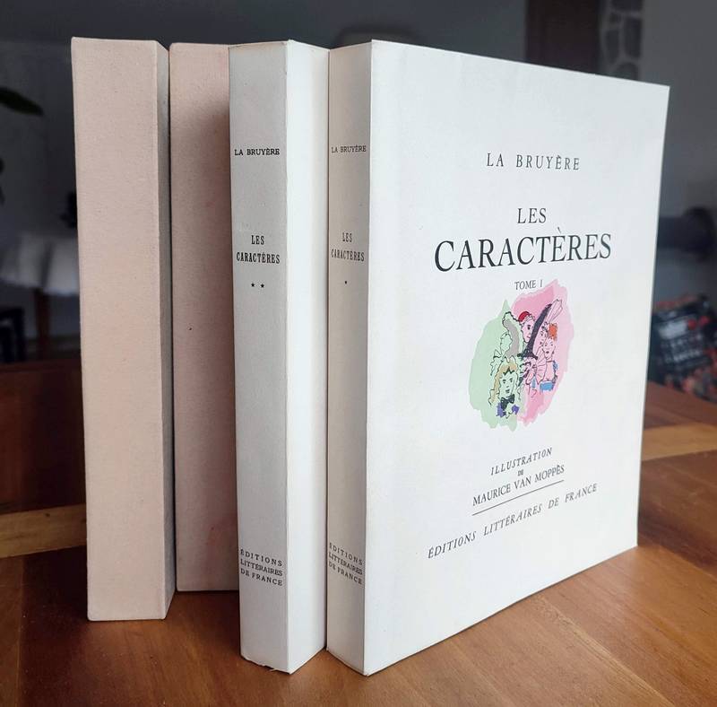 livre ancien - Les caractères ou les moeurs de ce siècle (2 volumes) - La Bruyère & Van Moppès, Maurice