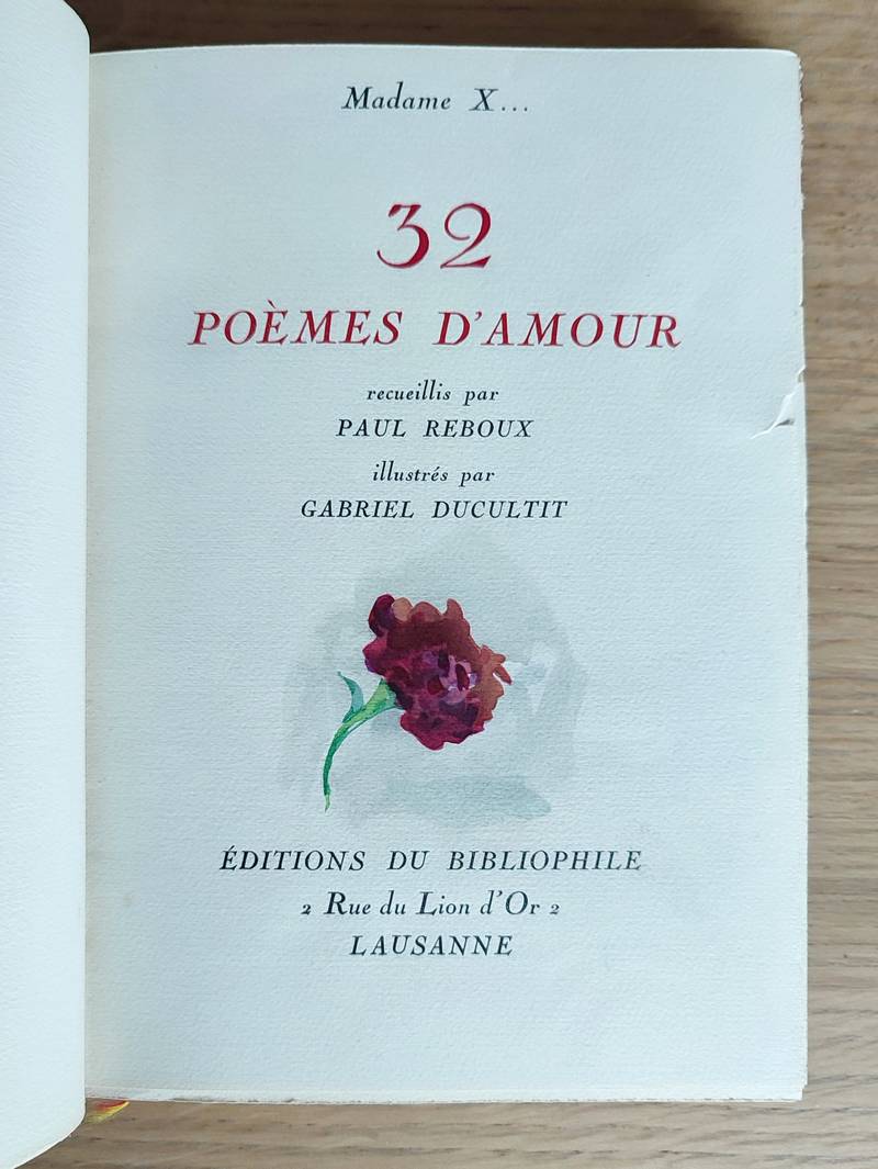 32 poèmes d'amour