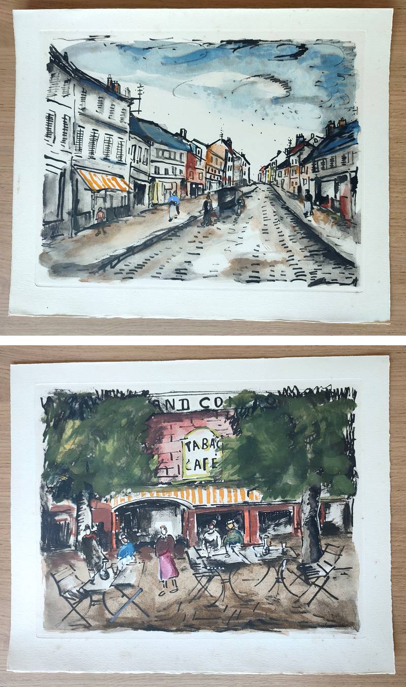 Rive Gauche. Quartier Latin - Plaisance - Montparnasse - Les quais - Saint Germains des Près (avec suite en noir sur papier de Chine et autoportrait signé au crayon par Vlaminck)