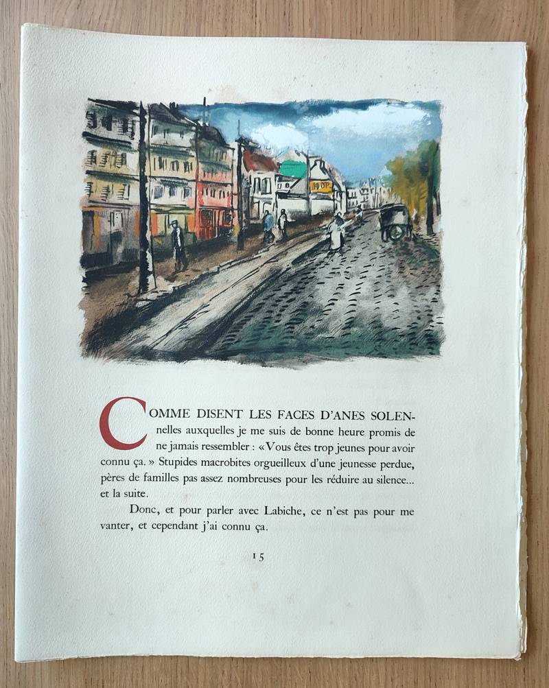 Rive Gauche. Quartier Latin - Plaisance - Montparnasse - Les quais - Saint Germains des Près (avec suite en noir sur papier de Chine et autoportrait signé au crayon par Vlaminck)