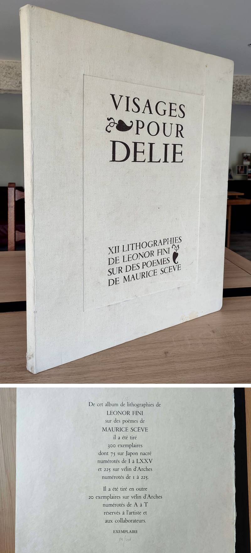 Visage pour Delie. XII lithographies de Léonor Fini sur des poèmes de Maurice Scève