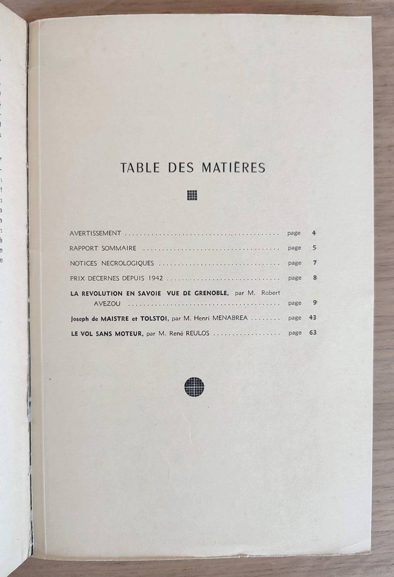 Mémoires de l'Académie des Sciences, Belles-Lettres et Arts de Savoie. Cinquième série, Tome XI