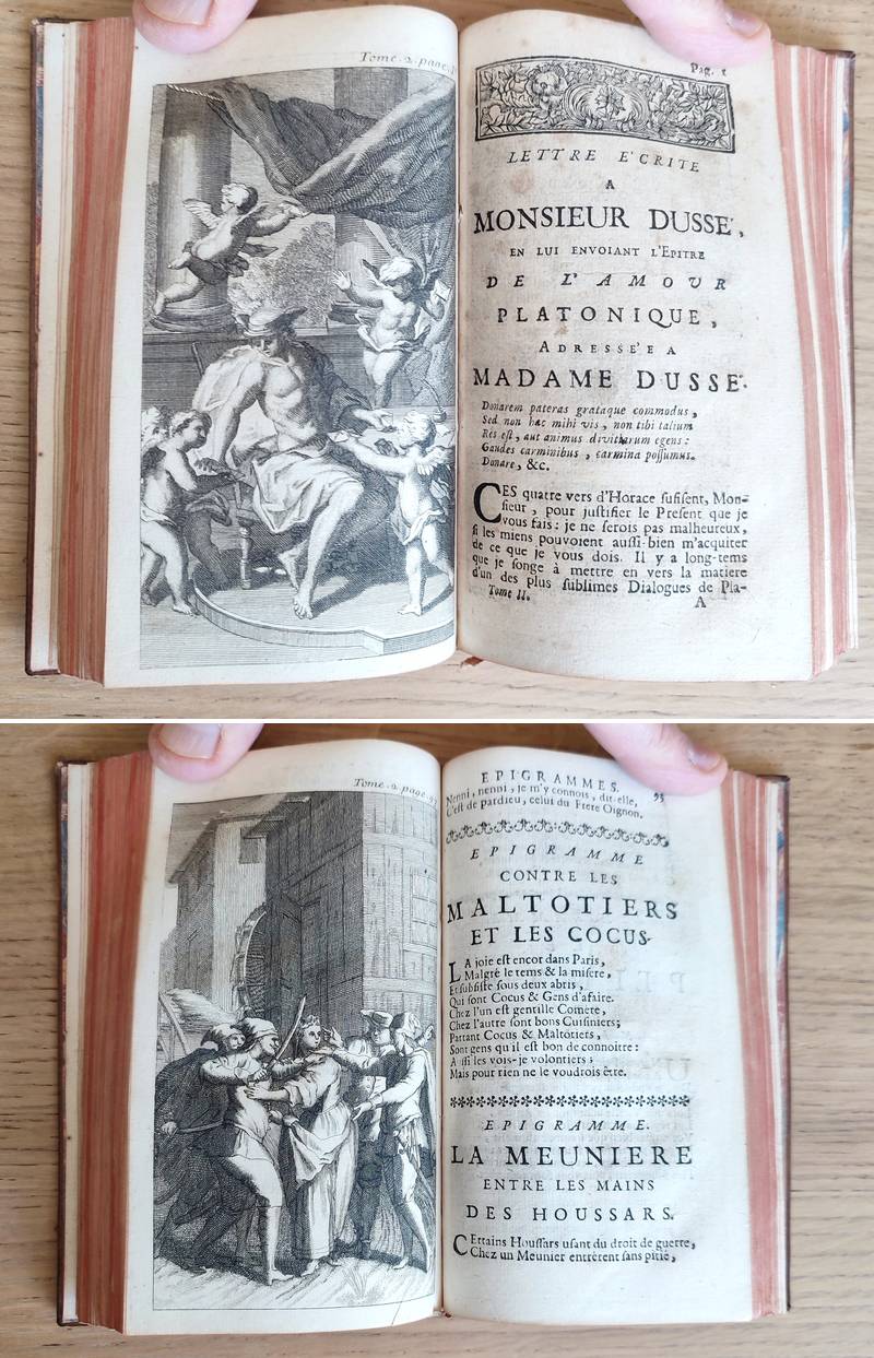 Les oeuvres choisies du Sr Rousseau, contenant ses Odes, Odes sacrées de l'édition de Soleure, & cantates (3 volumes en 1)