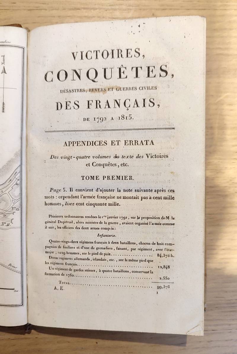 Victoires, conquêtes, désastres, revers et guerres civiles de 1792 à 1815. Tome vingt-cinquième et vingt-sixième (2 volumes) Appendices et errata suivi de Tables du temple de la gloire (biographie militaire (dictionnaire))