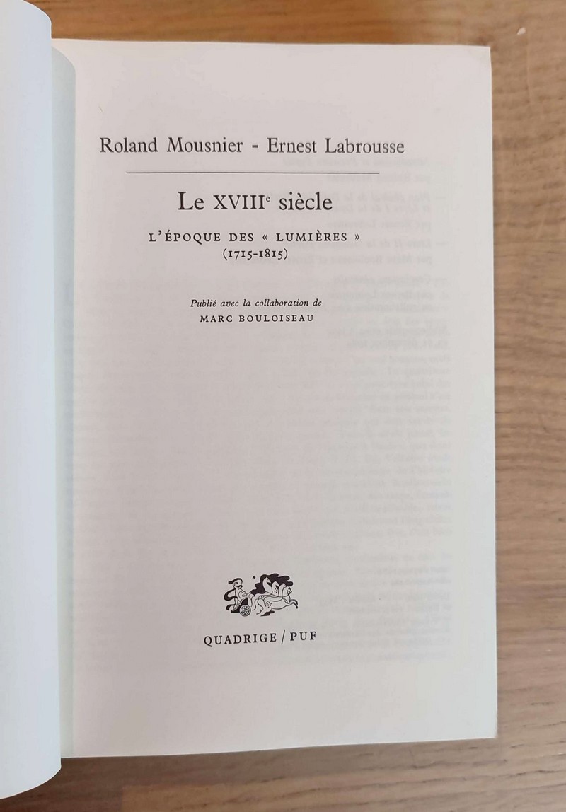 Le XVIIIe Siècle, l'époque des « Lumières » (1715-1815)