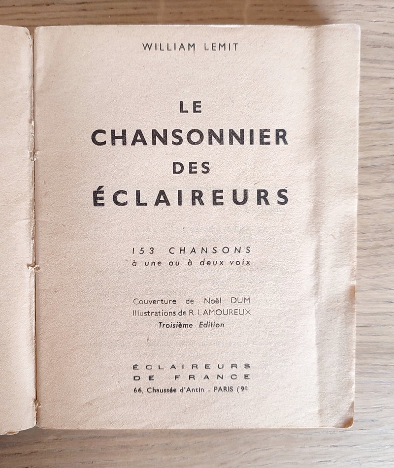 Chansonnier des éclaireurs