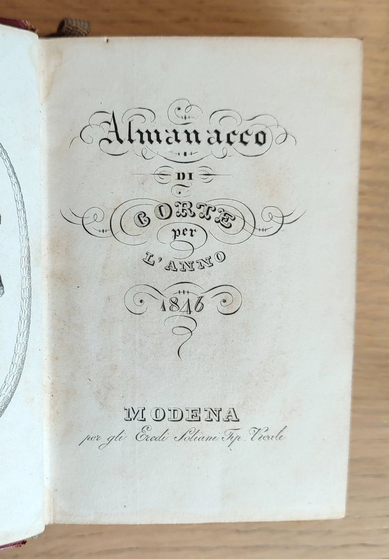 Almancecco di Corte per l'Anno 1846