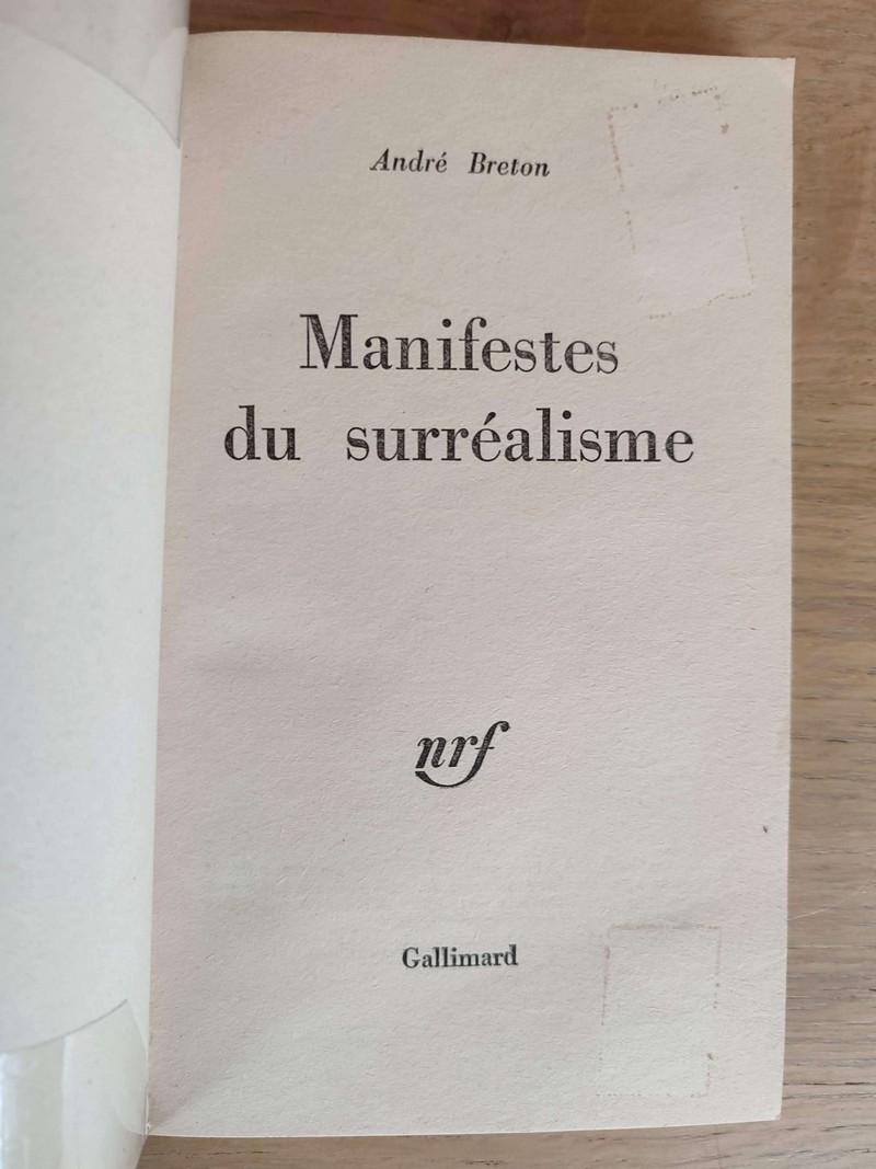 Manifestes du Surréalisme