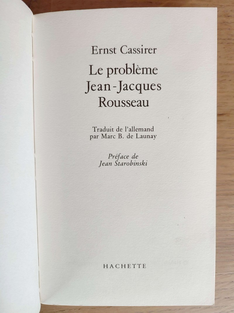 Le problème Jean-Jacques Rousseau